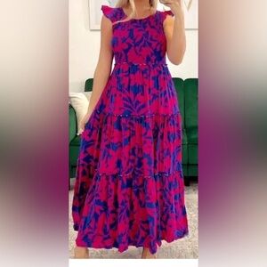 ANTHROPOLOGIE ABEL THE LABEL smocked dress Size XS